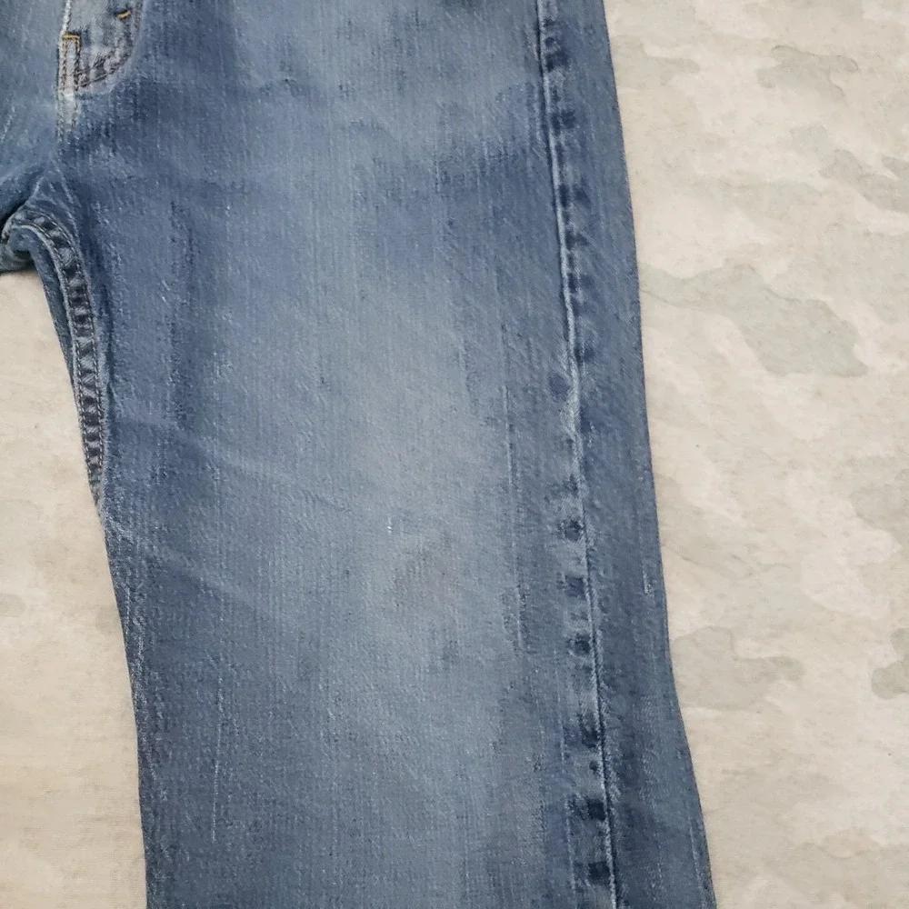 Levis 505 Jeans Mens 38x32 Blue Straight Leg‎ Pockets Denim Medium Wash